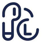 Airbuds Left SVG Icon